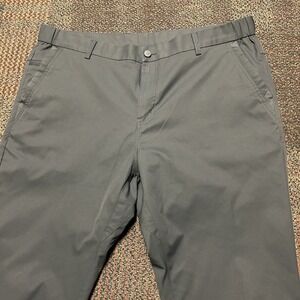 JACK ARCHER Jetsetter Tech Chino Pants Straight Stretch Charcoal Gray Sz 38x34